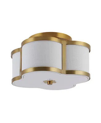 Quatrefoil Scalloped Shade Classic Glam Led Flush Mount