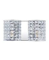 Clara Deco 2-Light Classic Glam Led Vanity Light