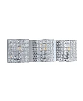 Clara Deco 3-Light Classic Glam Led Vanity Light
