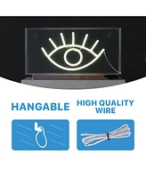 Eye Contemporary Glam Acrylic Box Usb Operated Led Neon Light