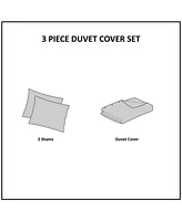 Clean Spaces Dover Oversized 3-Pc. Duvet Cover Set