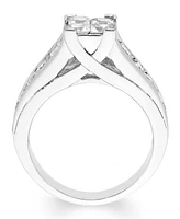 Diamond Princess Quad Engagement Ring (2 ct. t.w.) in 14k White Gold