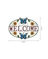 Glitzhome Whimsical Welcome Wall Decor