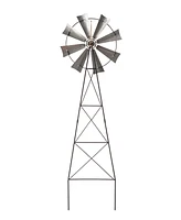 Glitzhome Stars and Stripes Wind Spinner Yard Stake