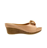 Gc Shoes Women's Sydney Rosette Wedge Sandals