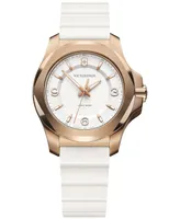 Victorinox Women's I.n.o.x. V White Rubber Strap Watch 37mm