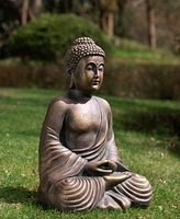 Glitzhome Meditating Buddha Statue