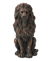 Glitzhome Guardian Standing Lion Statue