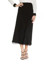 Msk Midi A-Line Skirt