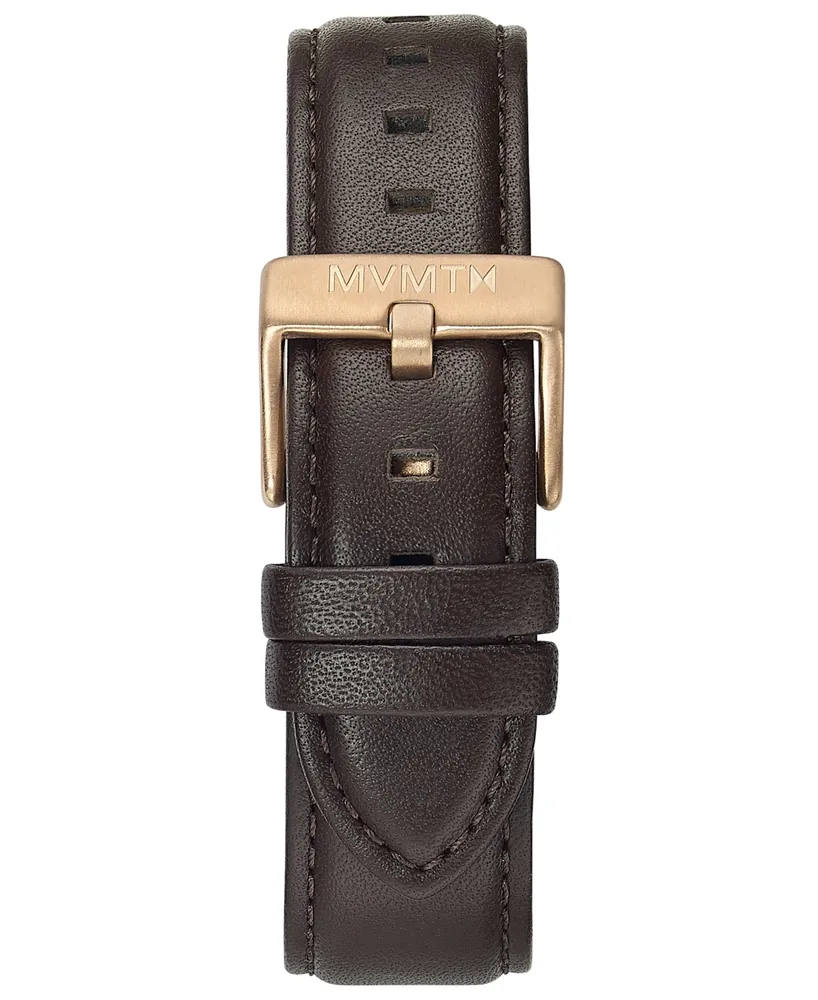 Mvmt Men's Legacy Slim Brown Leather Strap Watch 42mm