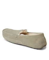 Dearfoams Men's Fireside By Melbourne Genuine Shearling Moccasin Slipper