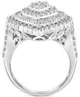 Effy Diamond Teardrop Cluster Ring (1-7/8 ct. t.w.) in 14k White Gold