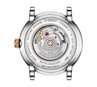 Tissot Women's Swiss Automatic Carson Diamond (1/20 ct. t.w.) Rose Gold & Stainless Steel Bracelet Watch 30mm