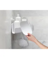 Joseph Joseph EasyStore Corner Shower Caddy with Mirror