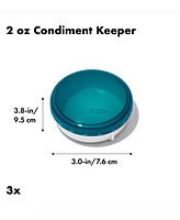 Oxo Prep & Go Condiment Keepers, Set of 3