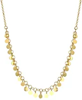 Giani Bernini Dangle Disc Statement Necklace, 16" + 2" extender, Created for Macy's