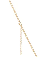 Giani Bernini Handcuff Paperclip Link Pendant Necklace in 18k Gold-Plated Sterling Silver, 16" + 2" extender, Created for Macy's