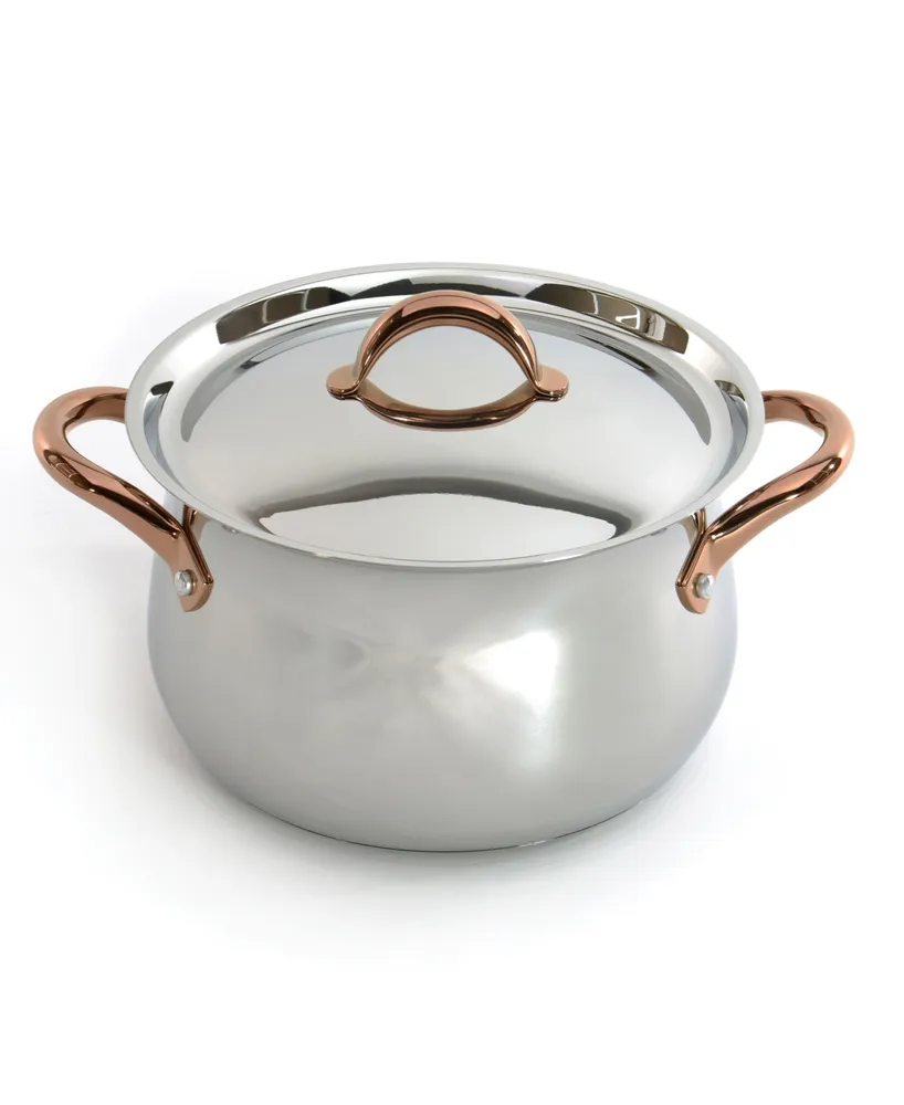 BergHOFF Ouro Gold 18/10 Stainless Steel 9.5" Stockpot with Ss Lid