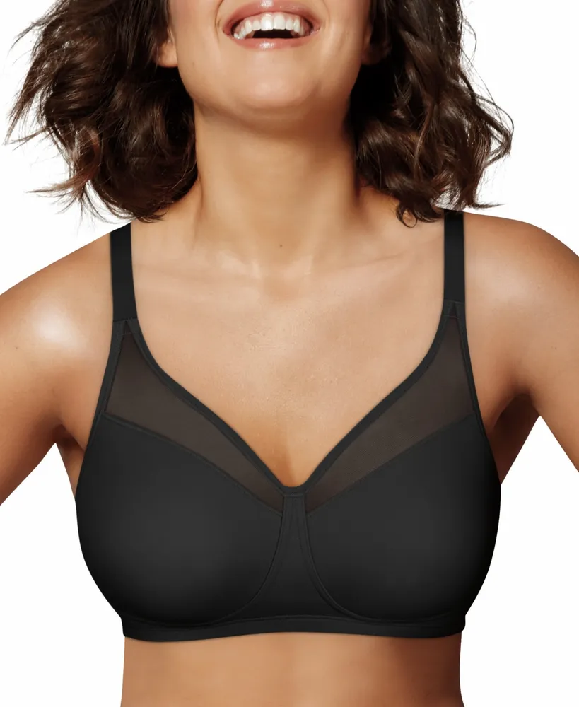 Playtex womens 18 Hour Ultimate Lift and Support Wire Free Bra, Black/Nude,  40DD at  Women's Clothing store