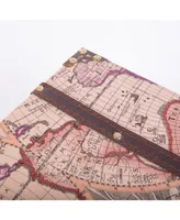 Vintiquewise Old World Map Suitcase