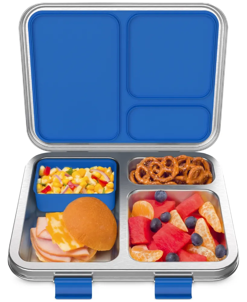 Bentgo - Kids Stainless Steel Leak-Resistant Lunch Box - Blue