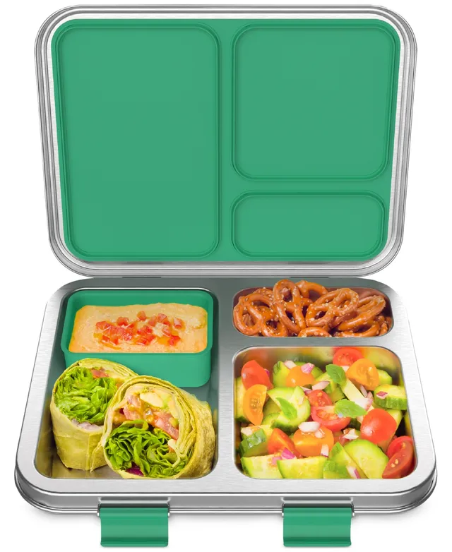 Bentgo Kids Stainless Steel Leak-Resistant Lunch Box Green