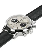 Hamilton Men's Swiss Intra-Matic Chronograph H Black Leather Strap Watch 40mm