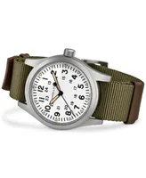 Hamilton Men's Swiss Khaki Field Green Textile Strap Watch 42mm