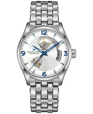 Hamilton Men's Swiss Automatic Jazzmaster Open Heart Stainless Steel Bracelet Watch 42mm