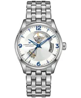 Hamilton Men's Swiss Automatic Jazzmaster Open Heart Stainless Steel Bracelet Watch 42mm