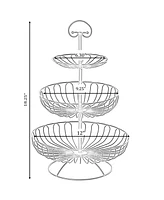 3 Tiers Wire Basket Fruit Bowl