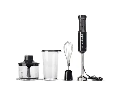 NutriBullet Immersion Blender with Blending Cup, Chopper & Whisk Attachments