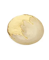 8.25" Dipped Salad Plates, Set of 4 - Gold