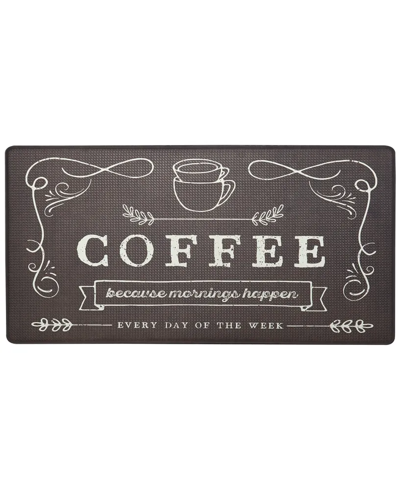 Nicole Miller Cook N Comfort Coffee Because 1'8" x 3'3" Area Rug