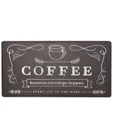 Nicole Miller Cook N Comfort Coffee Because 1'8" x 3'3" Area Rug