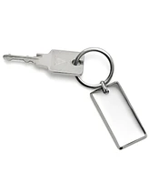 Ox & Bull Trading Co. Men's Rectangle Engravable Stainless Steel Key Chain