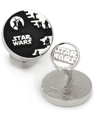 Star Wars Men's Death Star Icon Cufflinks - Silver