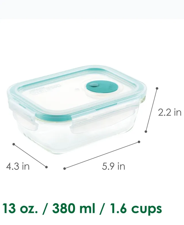 Lock & Lock Purely Better Vented Glass Food Storage Containers - 17 oz