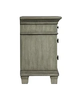 Picket House Furnishings Clovis 3- Drawer Nightstand with Usb