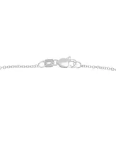Effy Cultured Freshwater Pearl (7mm) & Diamond (1/20 ct. t.w.) 18" Pendant Necklace in Sterling Silver