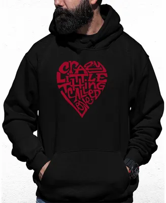 Men's Crazy Little Thing Called Love Word Art Hooded Sweatshirt