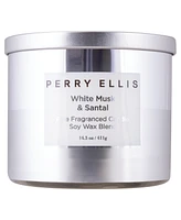 Perry Ellis White Musk and Santal Candle, 14.5 oz