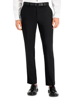 I.n.c. International Concepts Men's Slim-Fit Black Solid Suit Pants, Created for Macy's