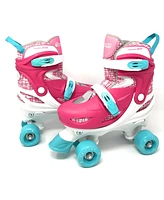 Chicago Girls Adjustable Quad Roller Skate 7pc Set