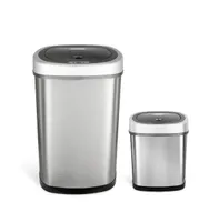 Rectangular Motion Sensor Trash Can Combination Set