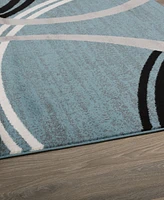 Main Street Rugs Alba ALB377 6'6" x 9' Area Rug