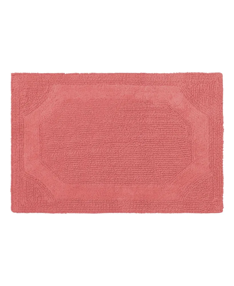 Laura Ashley Reversible Cotton Bath Mat, 21" x 34"