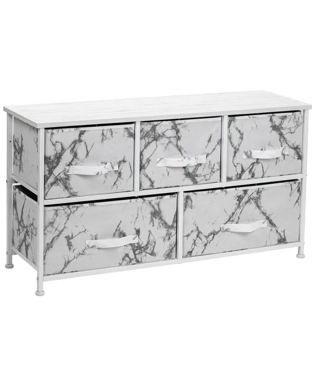 white christmas dresses LUKYTOWER 6 Drawer Dresser, Fabric Storage Chest Cube Organizer,Drawer main image 0