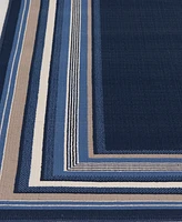 Northern Weavers Vera Bordered 6'7" x 9'6" Outdoor Area Rug