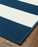 Northern Weavers Vera Awning Stripe 6'7" x 9'6" Area Rug